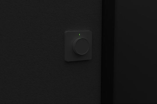 Tesla Επιτοίχιος Διακόπτης Dimmer με Πλαίσιο LED Περιστροφικός 300W σε Λευκό Χρώμα