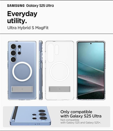 Spigen Hybrid S Back Cover Σιλικόνης / Πλαστικό Διάφανο (Galaxy S25 Ultra)
