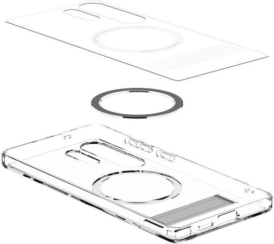 Spigen Hybrid S Back Cover Σιλικόνης / Πλαστικό Διάφανο (Galaxy S25 Ultra)