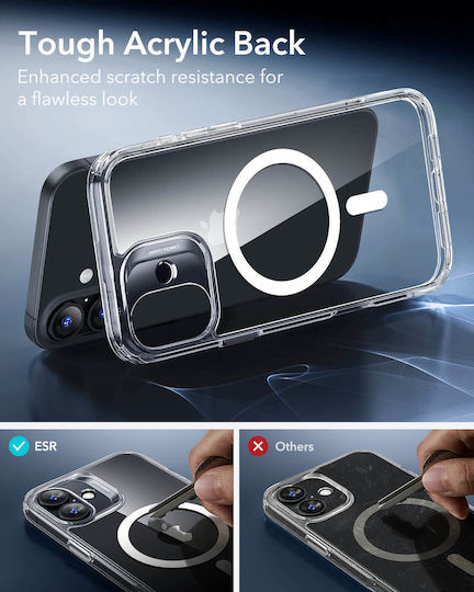 ESR Classic Hybrid Halolock Back Cover Σιλικόνης Διάφανο (iPhone 16 Plus)