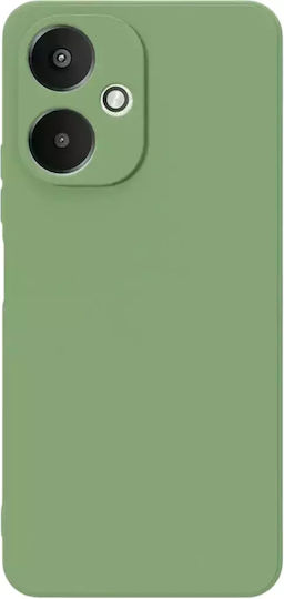 Back Cover Σιλικόνης / Υφασμάτινο Πράσινο (Xiaomi Redmi 13C)
