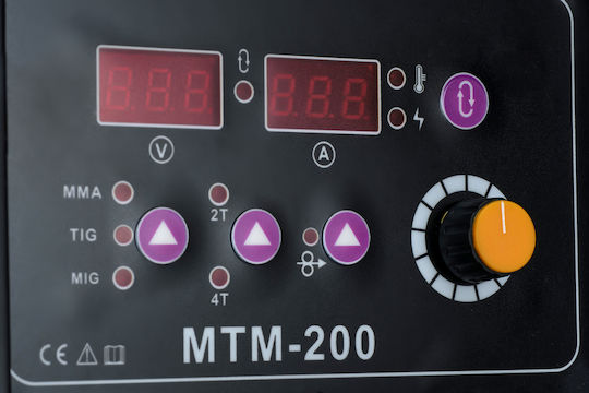 Helix Ηλεκτροκόλληση Inverter MAG / MIG / TIG / MMA / FCAW με Μέγιστο Ρεύμα Συγκόλλησης 200A και Κύκλο Εργασίας 60%