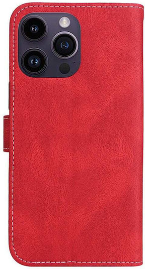 Erbord Back Cover Synthetic Leather / Silicone with Strap Magnetic Red (Galaxy A17)
