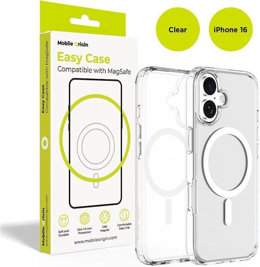 Mobile Origin Back Cover Silicon 1.5mm Transparent (iPhone 16)