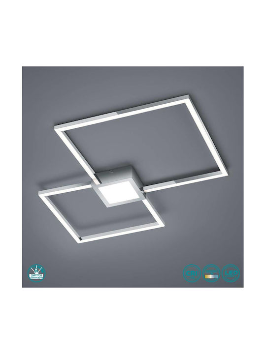 Trio Lighting Hydra Πλαφονιέρα Οροφής 65εκ. Λευκή με Ενσωματωμένο LED