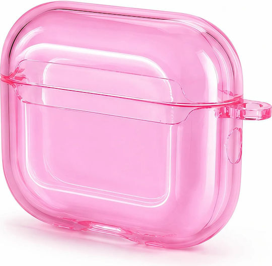 Vivid Holder With Hook in Pink Color for Apple AirPods 1 / AirPods 2
