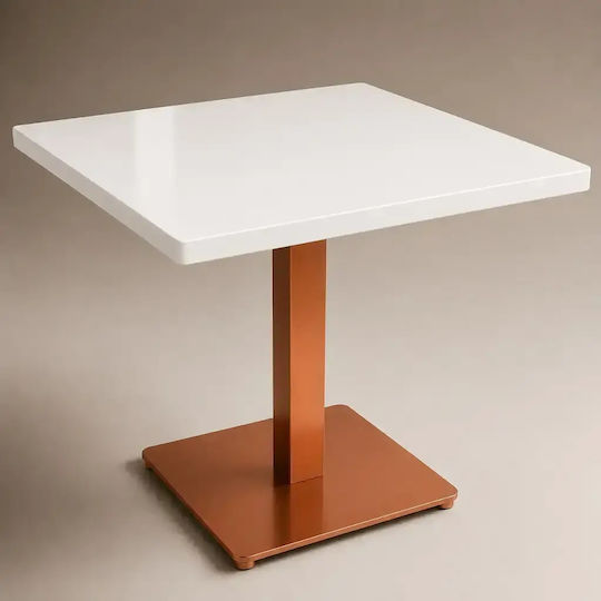 Stand De Masă Metalic Cu Reglaj Culoarea Cuprului 80x80cm