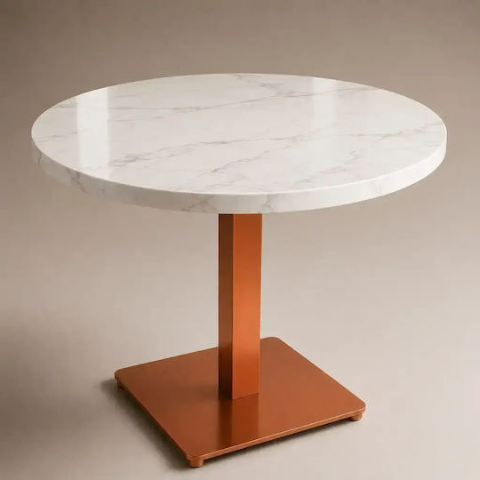 Stand De Masă Metalic Cu Reglaj Culoarea Cuprului 80x80cm