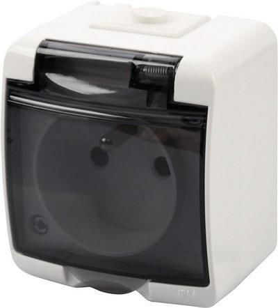 Midget Hermetic Single Socket Junior White Ghe-1d