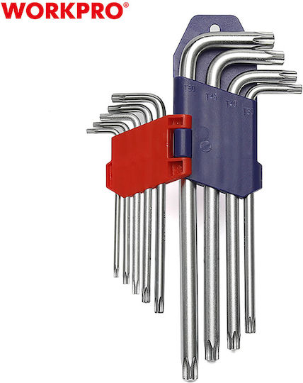 WorkPro Сет от 9 Torx ключа