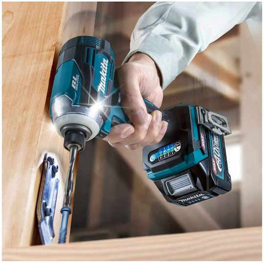 Makita DK0125G301 Set Angle Wheel & Drill Driver & Impact Screwdriver Brushless 40V with 2 Batteries 4Ah and Case