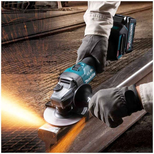 Makita DK0125G301 Set Angle Wheel & Drill Driver & Impact Screwdriver Brushless 40V with 2 Batteries 4Ah and Case
