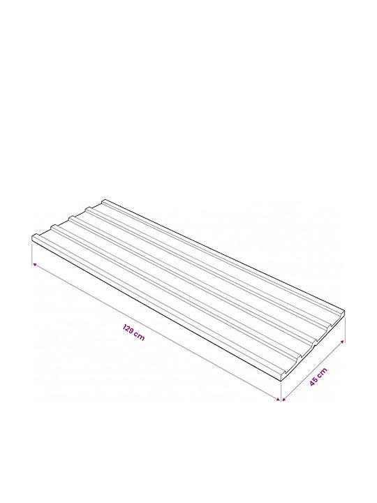 vidaXL Πάνελ Π129xΒ45cm