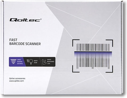 Qoltec Ring Scanner Ασύρματο με Δυνατότητα Ανάγνωσης 2D και QR Barcodes
