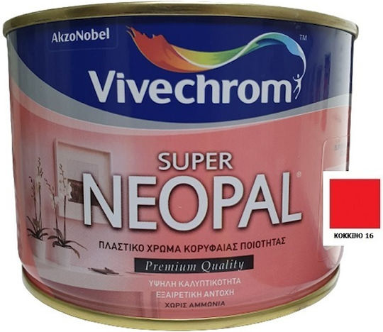Vivechrom Neopal Super Пластмасов Боя за Вътрешен Употреба Red 375мл