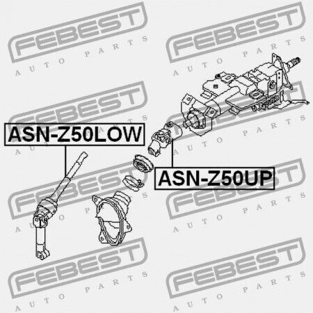 Steering Shaft Cardan Upper Nissan Murano Z50 2002.09-2007.10 Ca 48070-ag00a