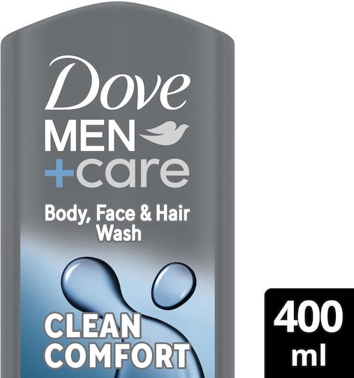 Dove Men+ Care Clean Comfort Moisturizing Creamy Shower Gel for Men 400ml