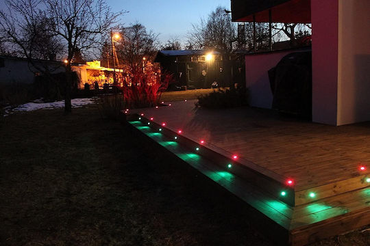 Decorative LED RGB Light 20pcs 3x3cm