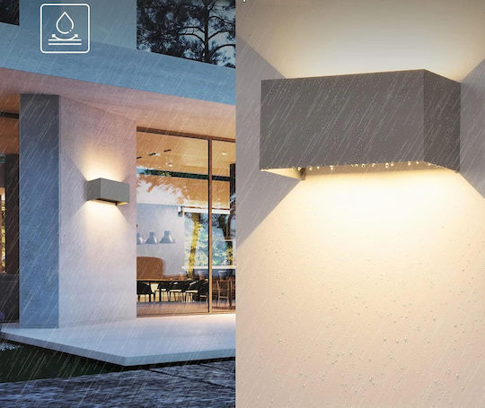 Iluminat Exterior Montat Pe Perete Led Ip65 24w Cu Lumină Alb Cald