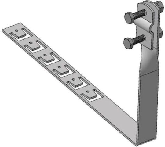 Adjustable Twisted Tile Roof Bracket 420 Mm R.8090