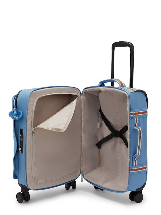Kipling Spontaneous Βαλίτσα Ταξιδίου Καμπίνας Vintage Blue Ύψους 53εκ.