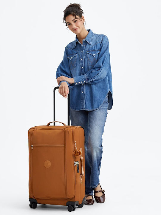 Kipling Valiză Mare De Călătorie Mokka Cu Înălțimea 72 Cm