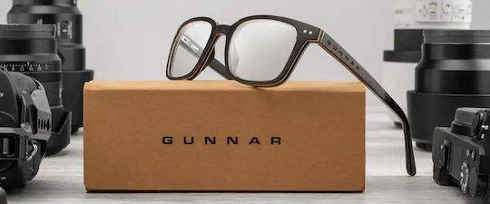 Ochelari De Protecție Împotriva Luminii Albastre Gunnar Muir Ebony Wood Clear Pro
