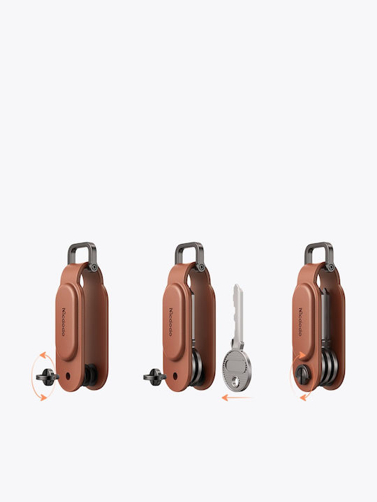 Mcdodo Gps Key Locator Apple Find My Keychain Organizer Brown