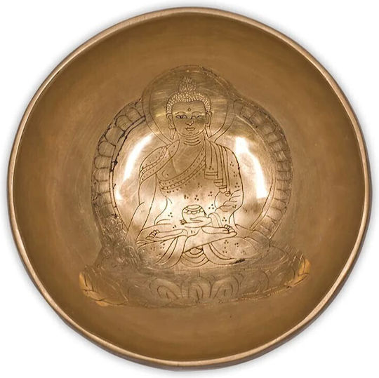 Θιβετιανό Μπολ Διαλογισμού Medicine Buddha Singing Bowl Hand Carved 12cm