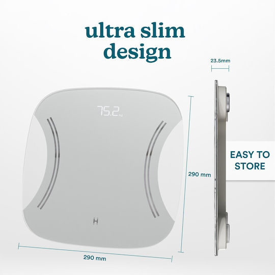Homedics Digital Bathroom Scale 180kg Grey