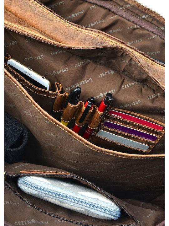 Geantă bărbătească de umăr / crossbody din piele Bej