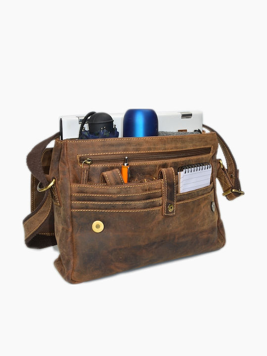 Geantă bărbătească de Umăr / Crossbody din Piele Bej