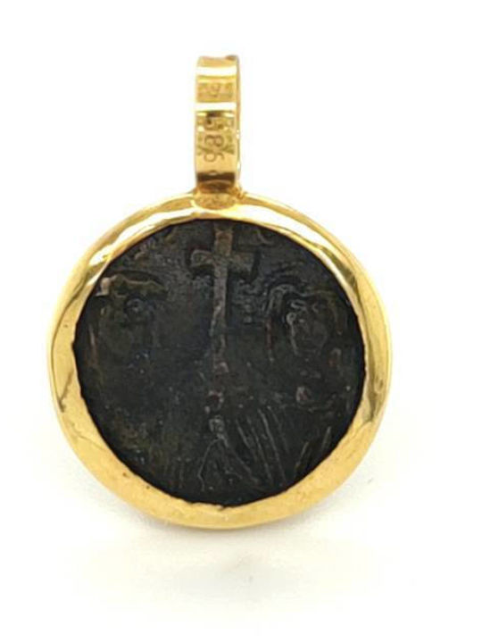 Drandakis Charm Talisman Constantine from 9 K Gold