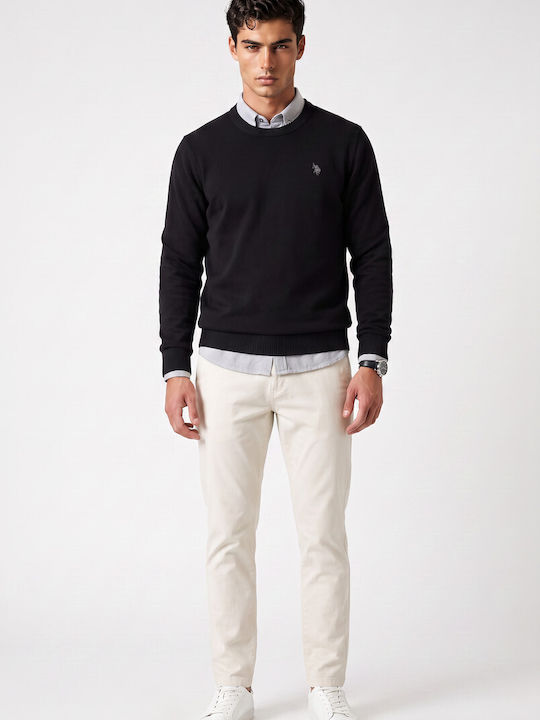 Langarm Schwarz Herrenbluse