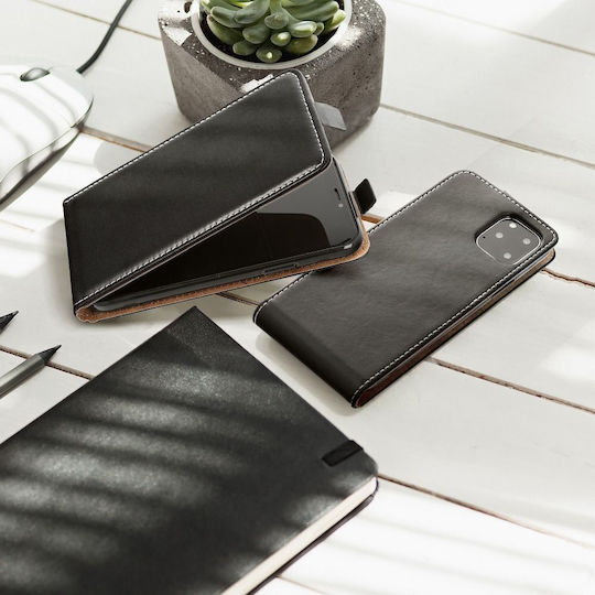 Flexi Vertical Flip din Silicon Negru (Galaxy A13 5G)
