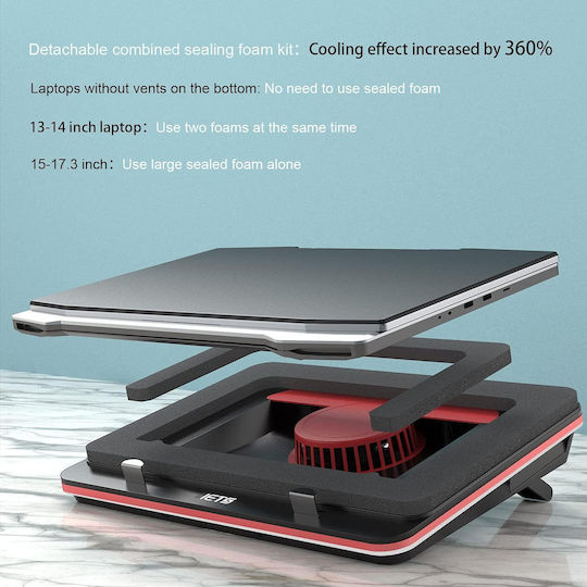 IETS Cooling Pad για Laptop έως 17.3" με 1 Ανεμιστήρα B09D91LYVX