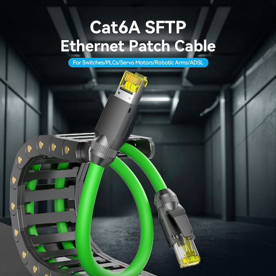 Vention Network Cable Cat6a Sftp Anti-vibration Industrial Flexible 20.0m Ibygq
