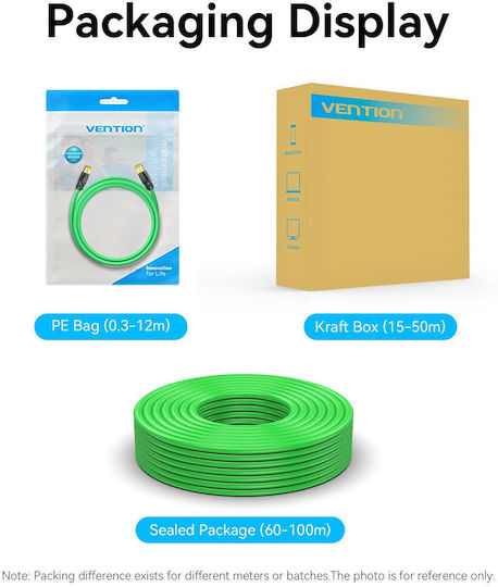 Vention Network Cable Cat6a Sftp Anti-vibration Industrial Flexible 0.5m Ibygd