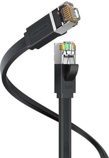 Vention Network Cable Cat7 Flat 5.0m Black Icgbj