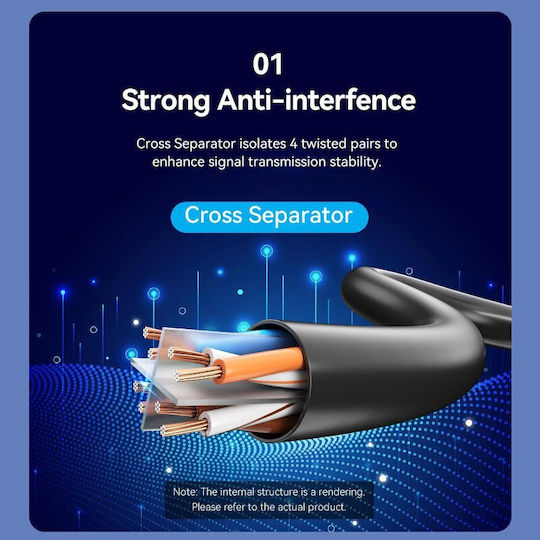 Vention Network Cable Cat6 Utp 30.0m Black Ibrbt