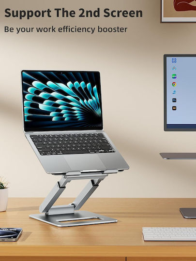 Tounee Stand de susținere pentru laptop până la 17" Argintiu B09WJXH7W6