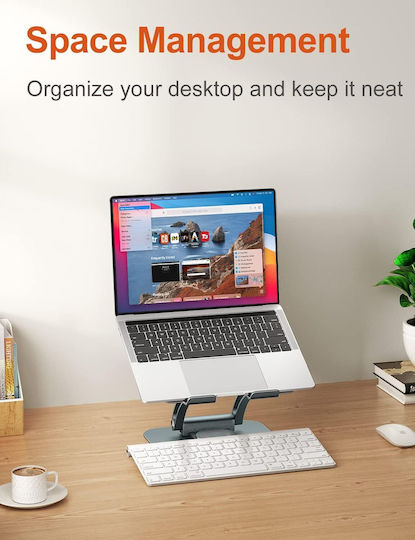 Tounee Stand de susținere pentru laptop până la 17" Gri B0B312SMS4