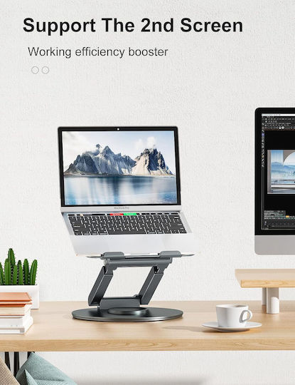 Tounee Stand de susținere pentru laptop până la 17" Gri B09Y8B81F7