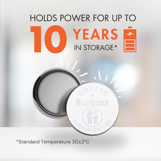 Uniross Литиева Батерия CR2032HP Висока Мощност 5 Броя