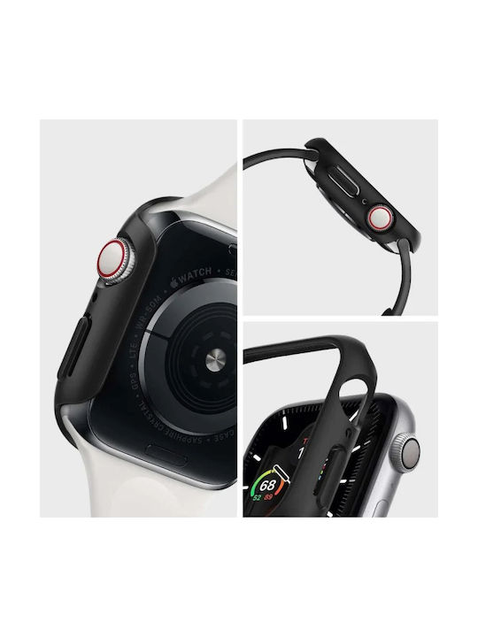 Spigen Thin Fit Пластмасов Калъф Apple Watch 4 5 6 Se 44mm Черен