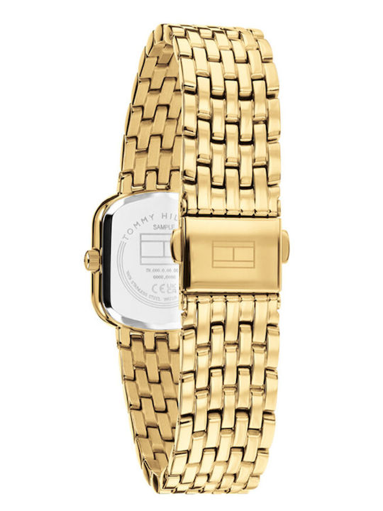 Tommy Hilfiger Abby Women's Battery Watch with Gold Metal Bracelet