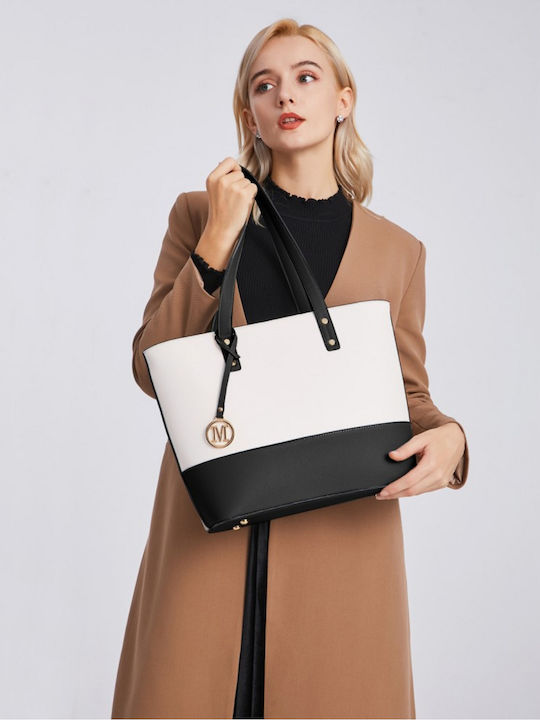 Set Leather Women's Tote Bag Black