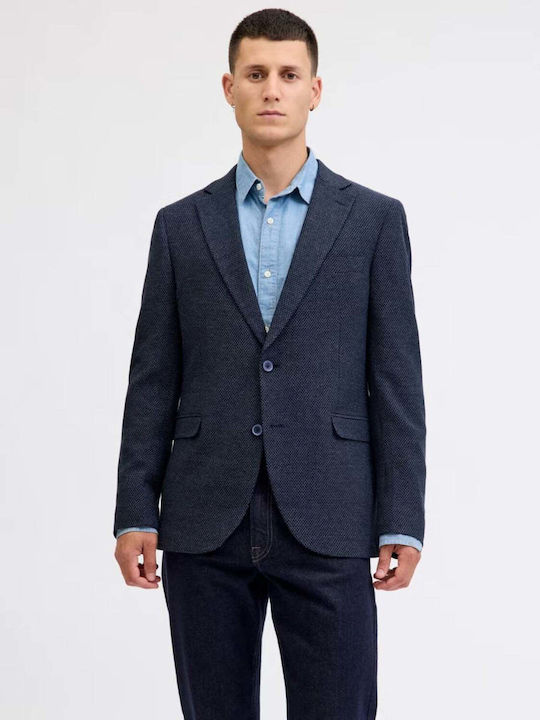 Sacou bărbătesc cu croială slim Dark Navy
