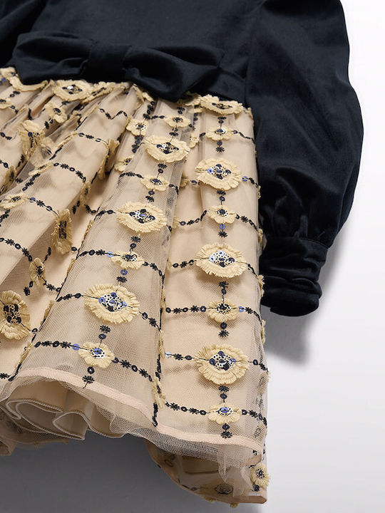 Kinderkleid aus Tüll in Schwarz