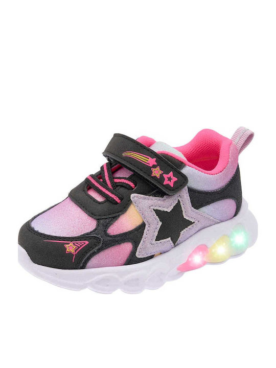 Kids Sneakers Anatomic with Lights Black